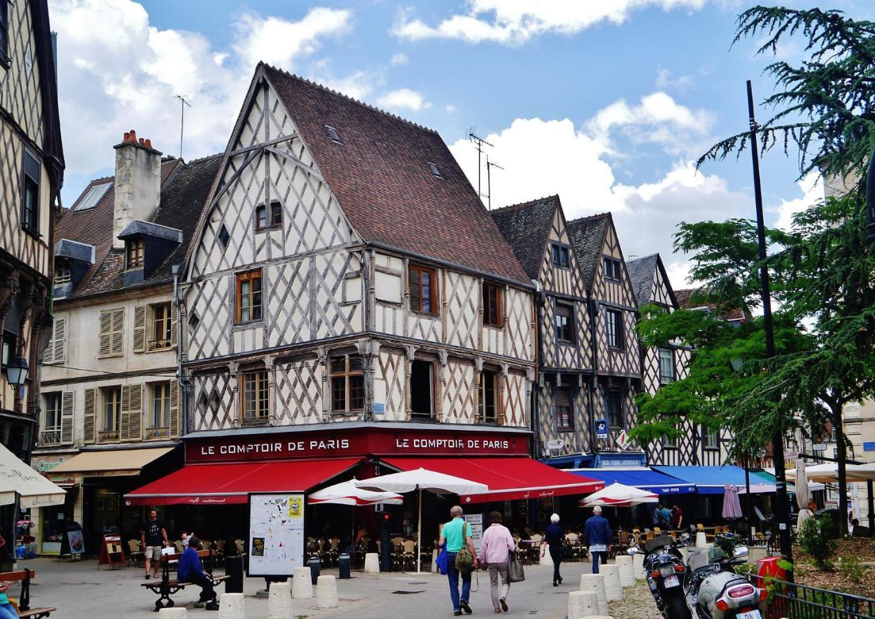 Les Volets Bleus - Deux Appartements Et Un Studio, Jardin Bourges Exteriör bild
