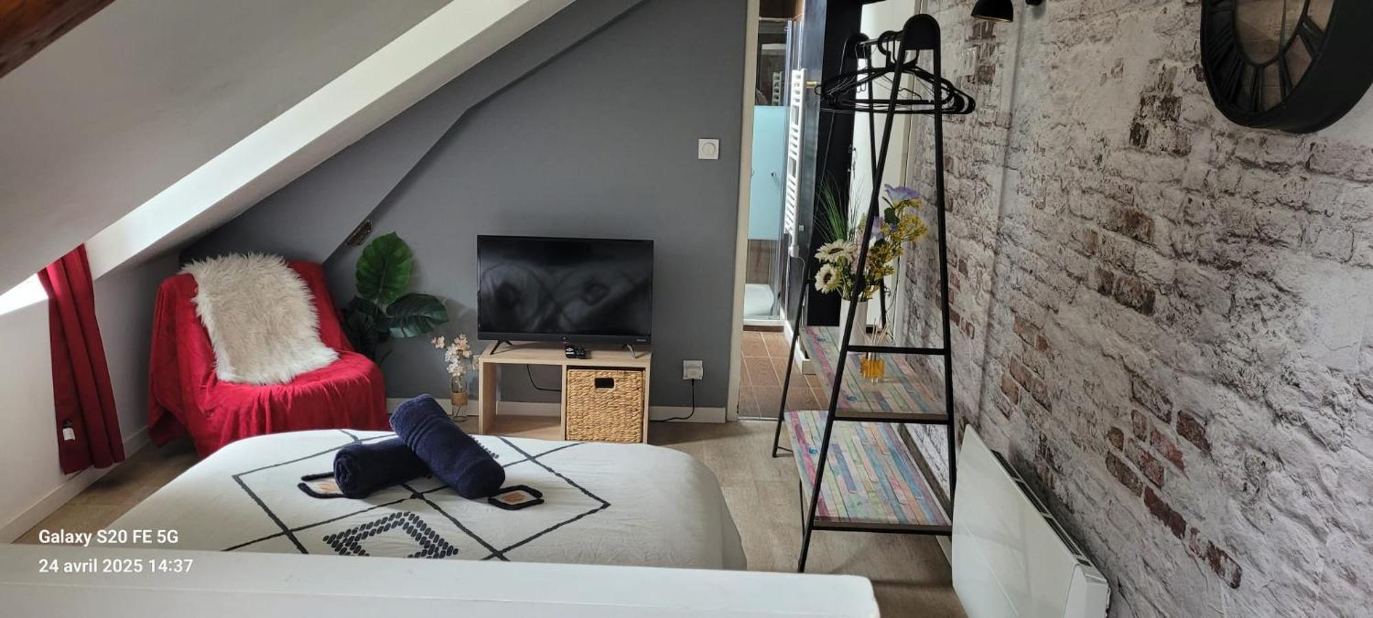 Les Volets Bleus - Deux Appartements Et Un Studio, Jardin Bourges Exteriör bild
